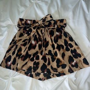 Cheetah Print Dress Shorts
